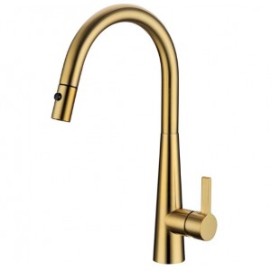 Otus Brushed Gold Luxa Pull-out Lead Free Sink Mixer